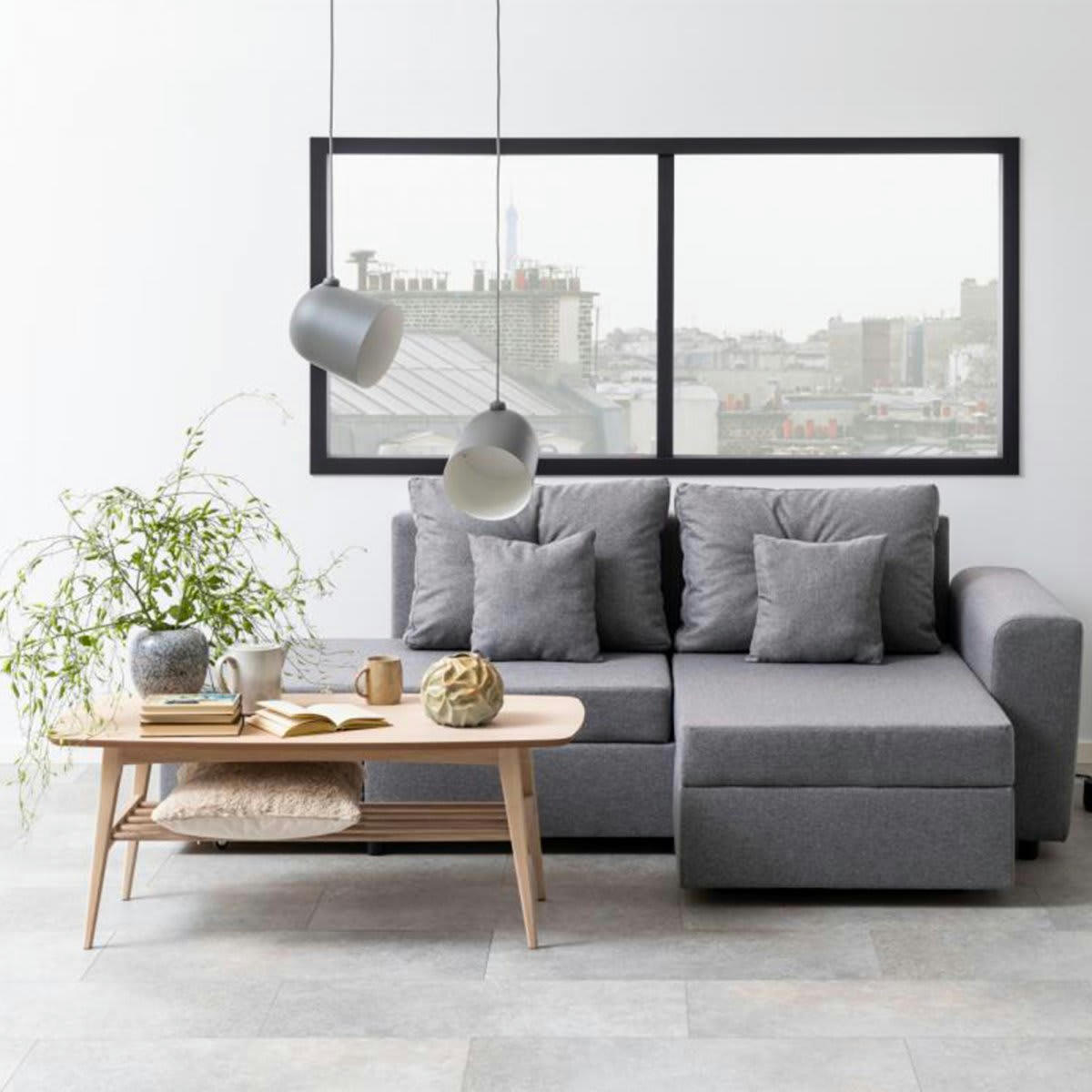 YODA - Table basse scandinave en bois clair