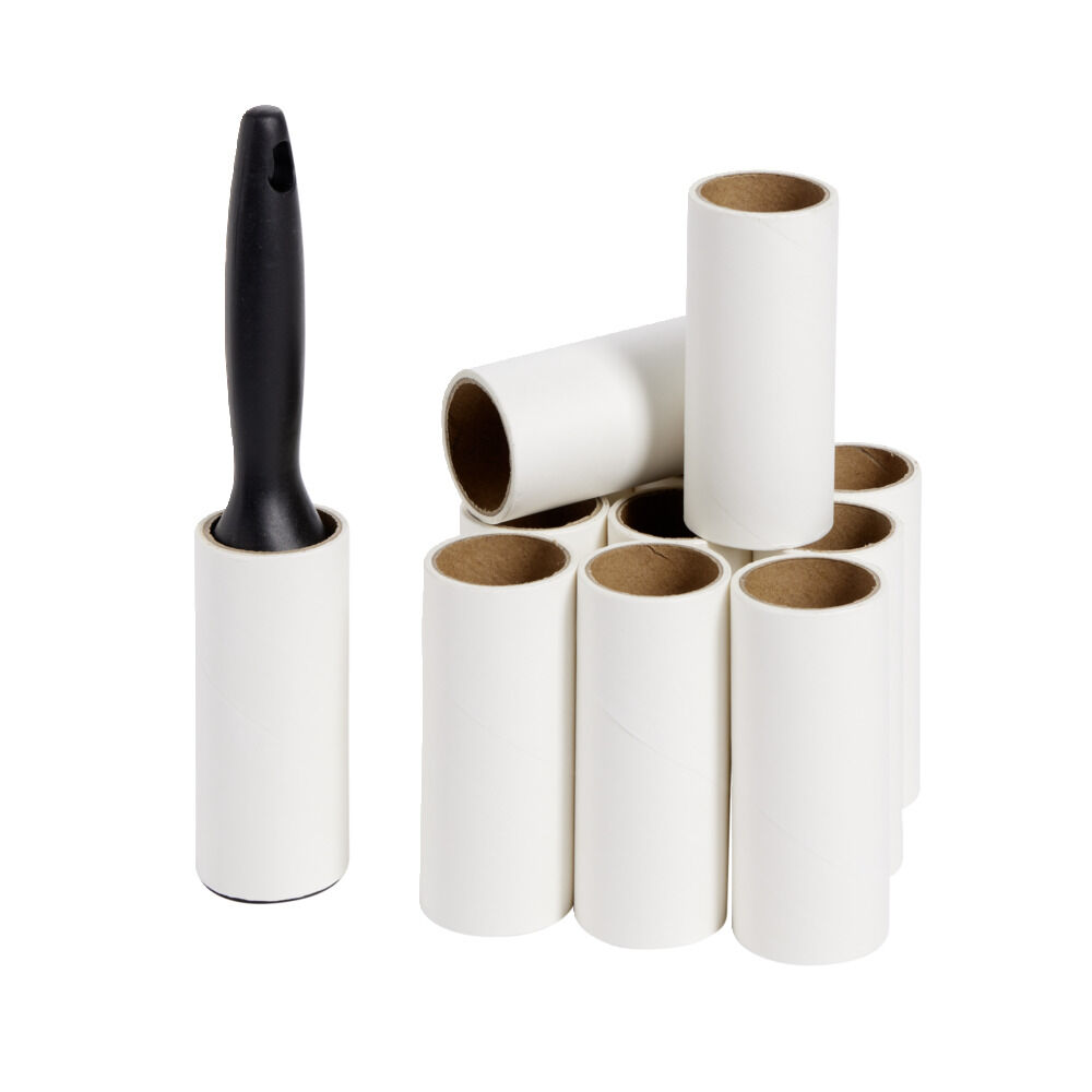 Brosse adhésive avec 12 rouleaux de recharge papier Ø5xH20cm