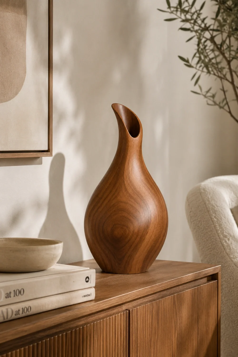 Vase Wood Sculpture #WG094