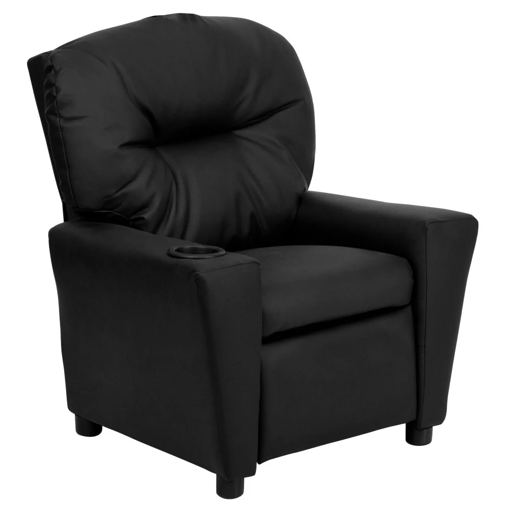 Contemporary Kids Recliner with Cup Holder
