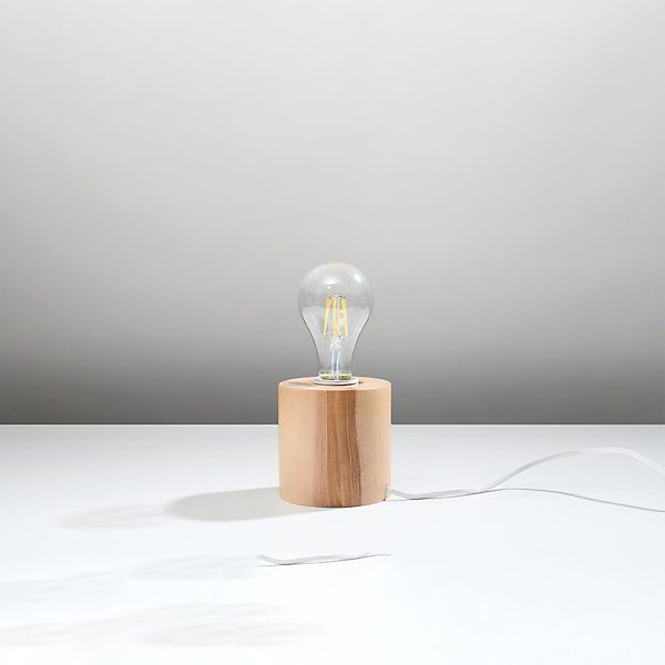 Lampe de bureau en bois 1 lampes 10x10x10cm Sollux