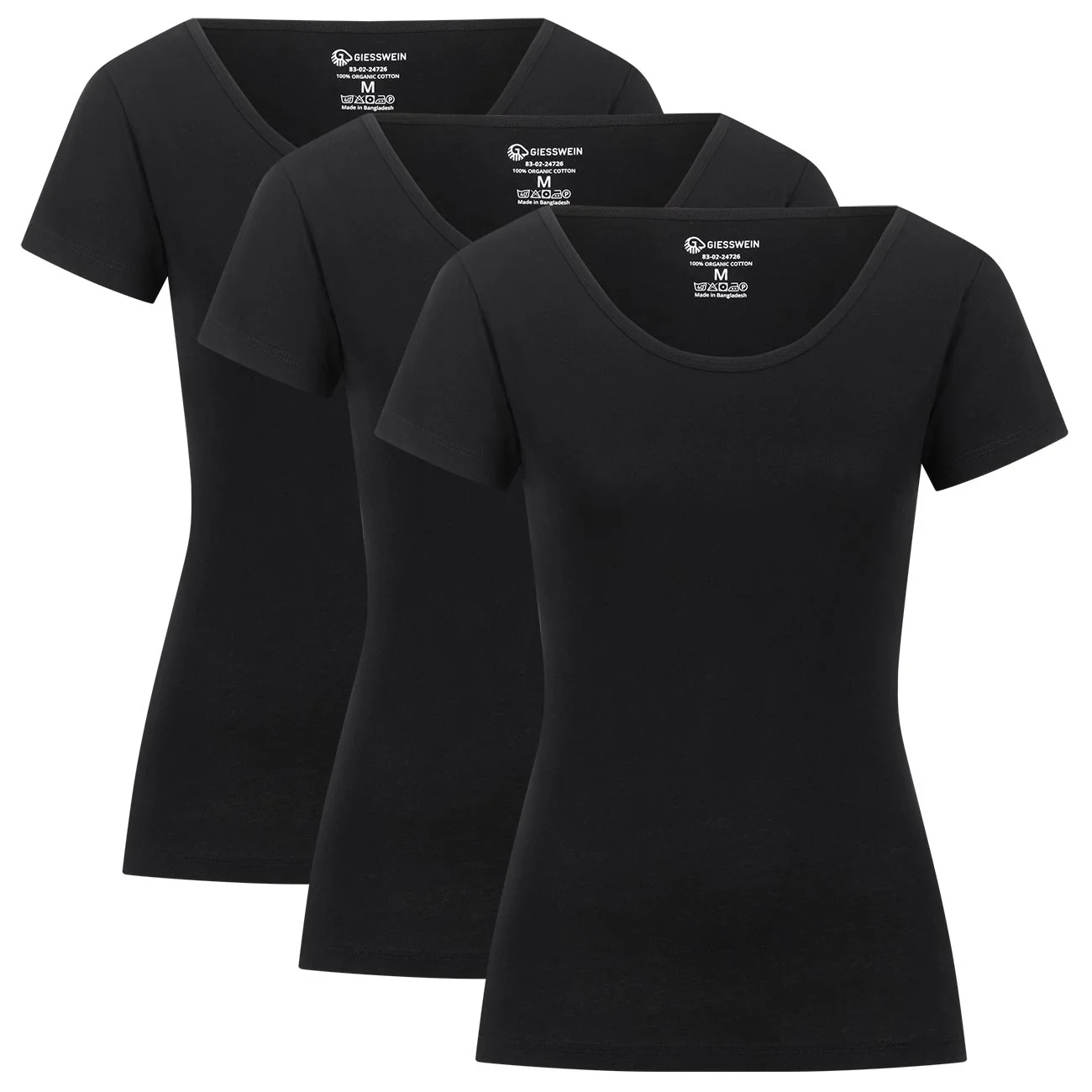 3er Pack T-shirt Women Slim-Fit