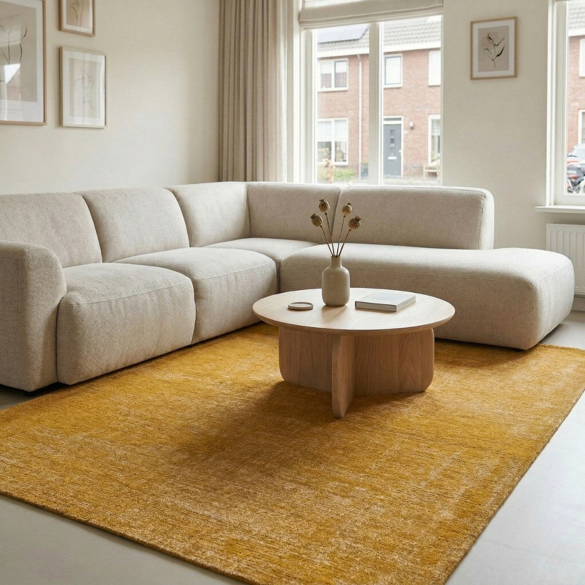 DÉJA Living Vloerkleed Emren - Geel Stof - 200x290cm