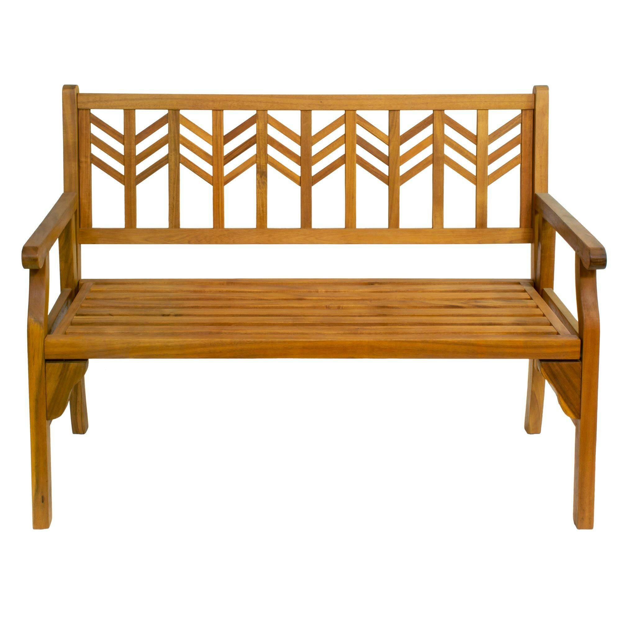 Patioflare Acacia Wood Folding Bench