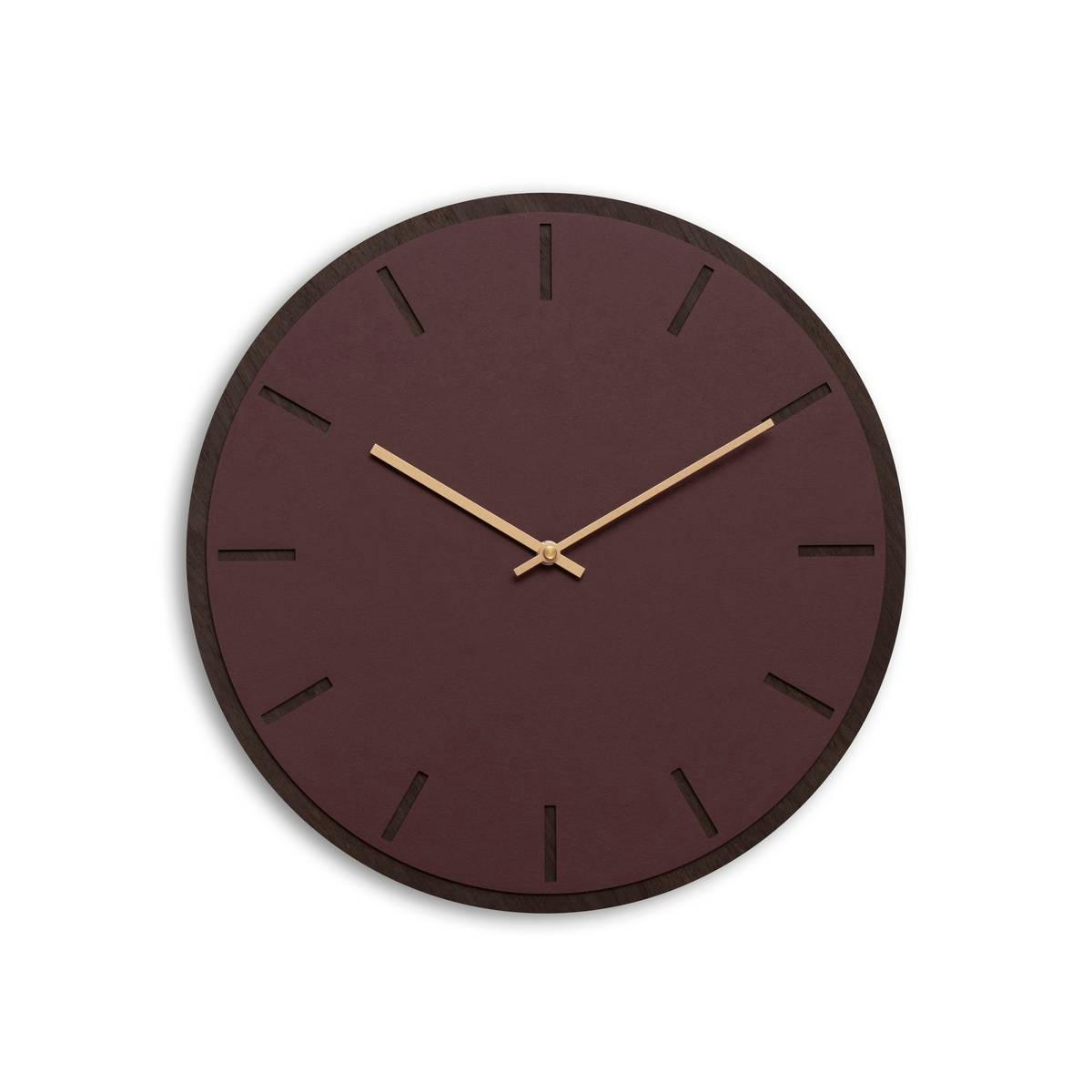 - Horloge murale en linoléum rouge D38cm