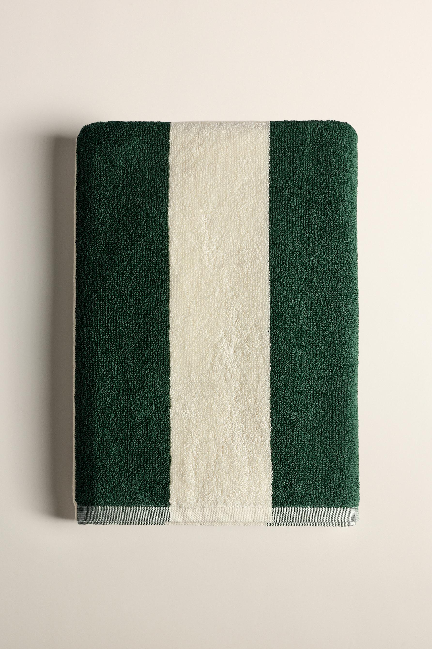 Toalla de baño rayas 140 x 70 cm