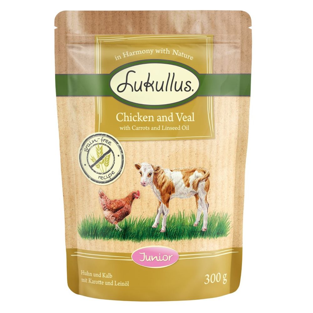 Lukullus Junior Grain-Free Pouches 6 x 300g