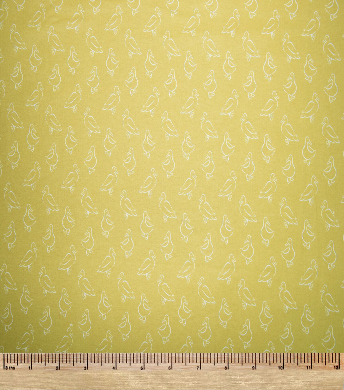 Yellow Toss Ducks Super Snuggle Flannel Fabric
