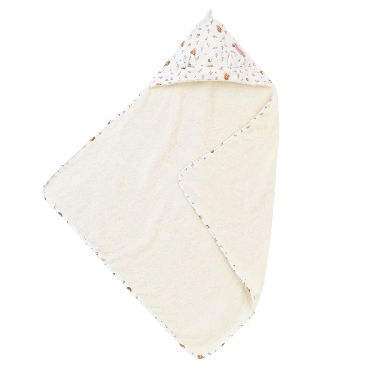 NOISETTE - Cape de bain coton bio 75x75 cm