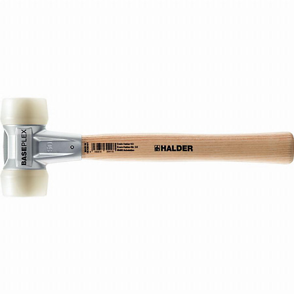 Maillet BASEPLEX 3908.040 embouts nylon doubles, boîtier en zinc moulé et manche bois D40 mm