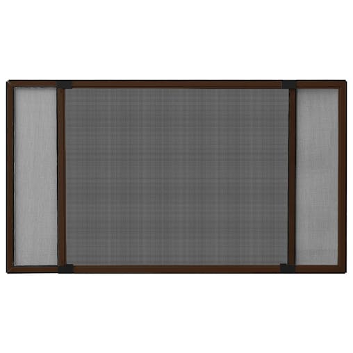 NNEVL Extendable Insect Screen for Windows Brown (100-193)x75 cm