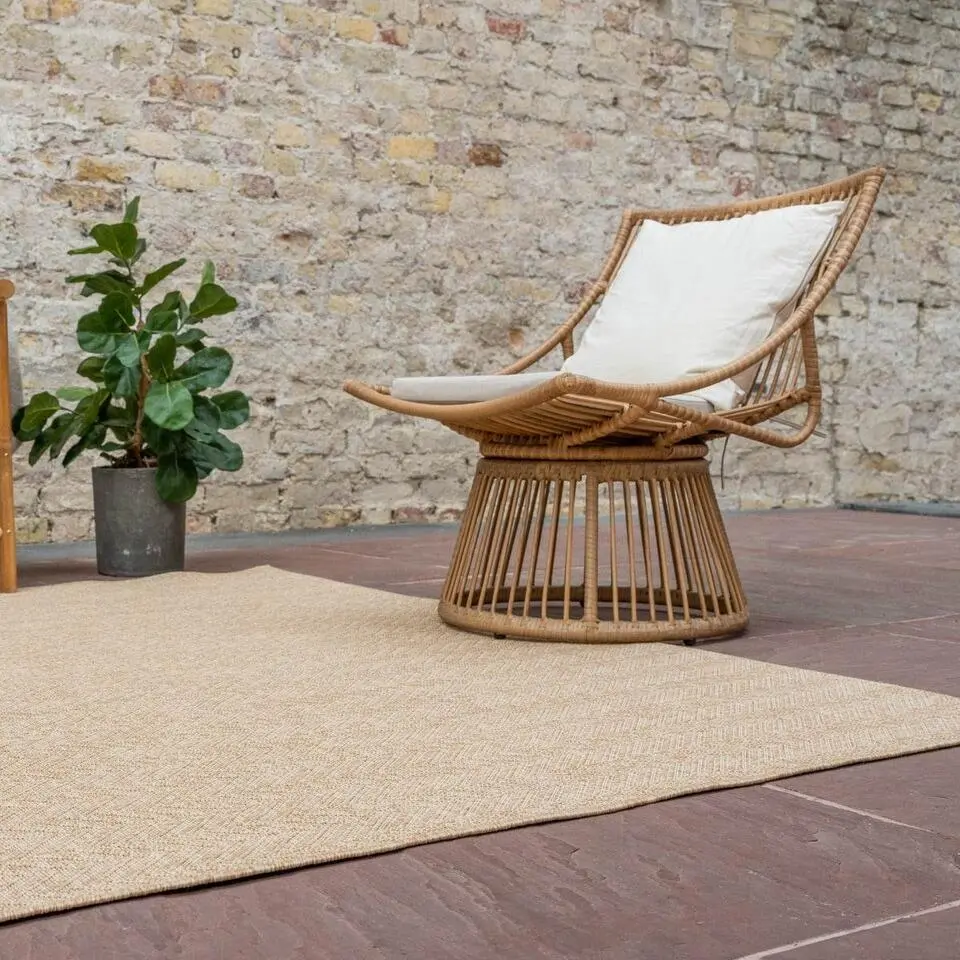 Interieur05 Jute buitenkleed naturel visgraat - 230 x 160 cm