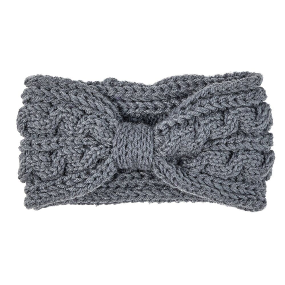 Bandeau cheveux femme polyester tricot L22cm (3 modèles)