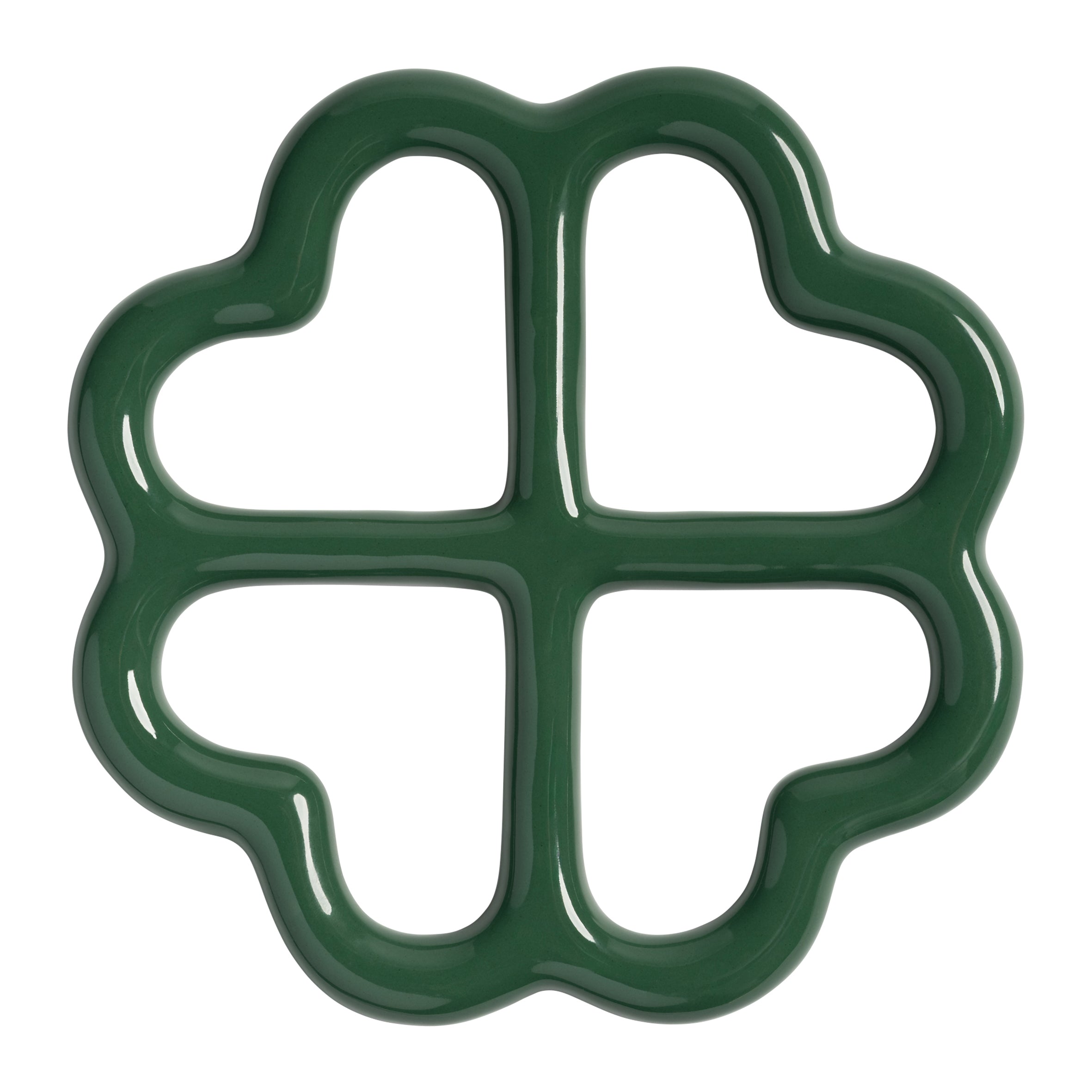 &k amsterdam Clover Pannenonderzetter - Groen