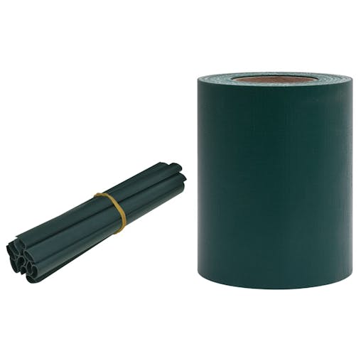 NNEVL Garden Privacy Screen PVC 35x0.19 m Matte Green