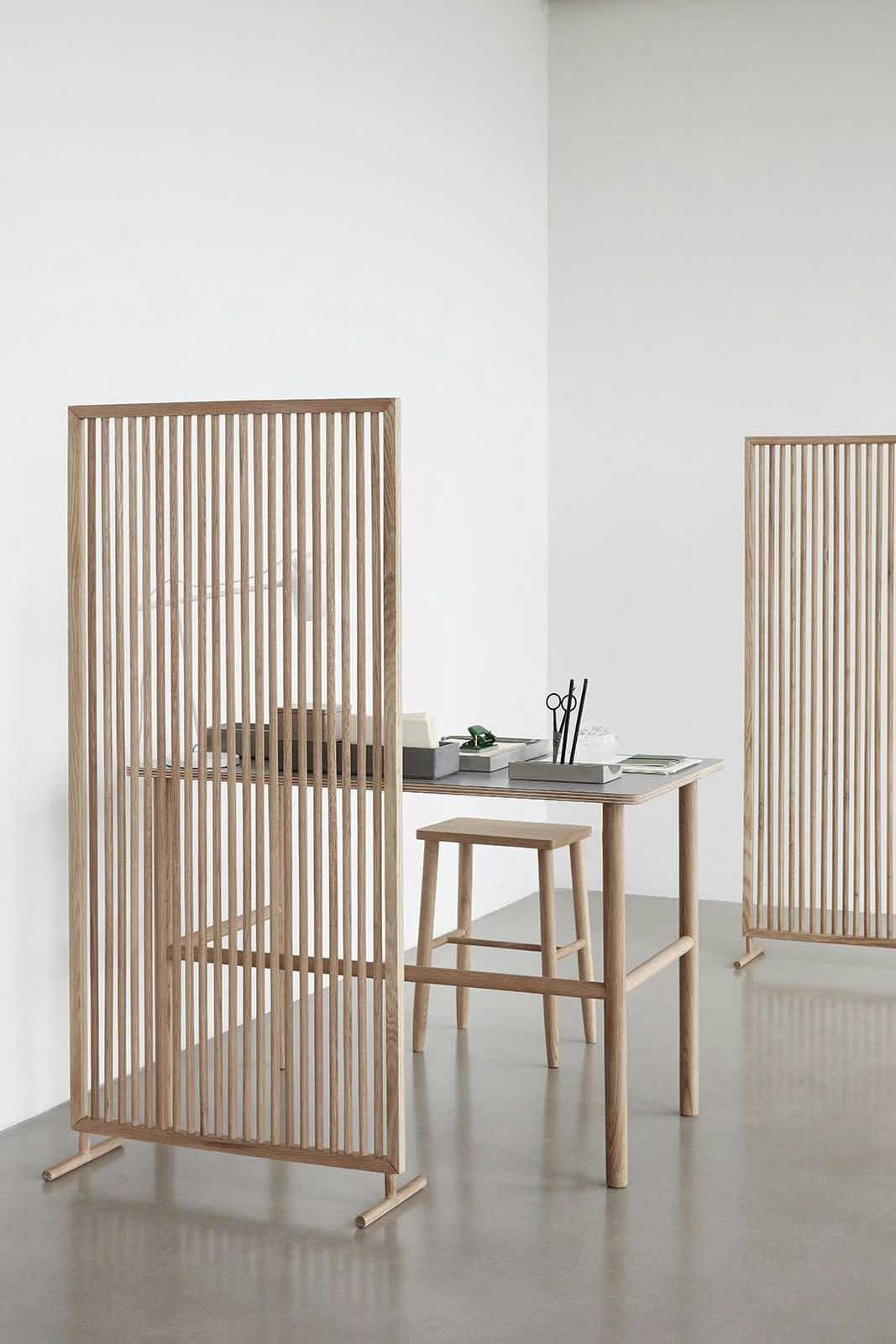 PARTITION - Paravents en bois beige