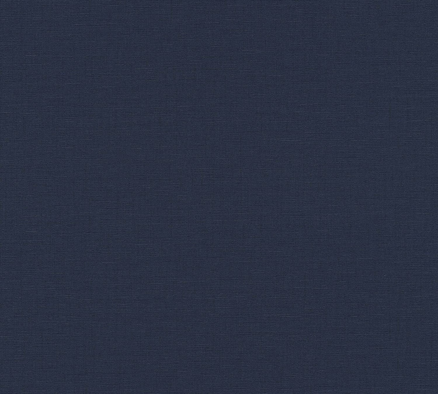 Livingwalls behang linnenstructuur donkerblauw - 53 cm x 10.05 m - AS-379534