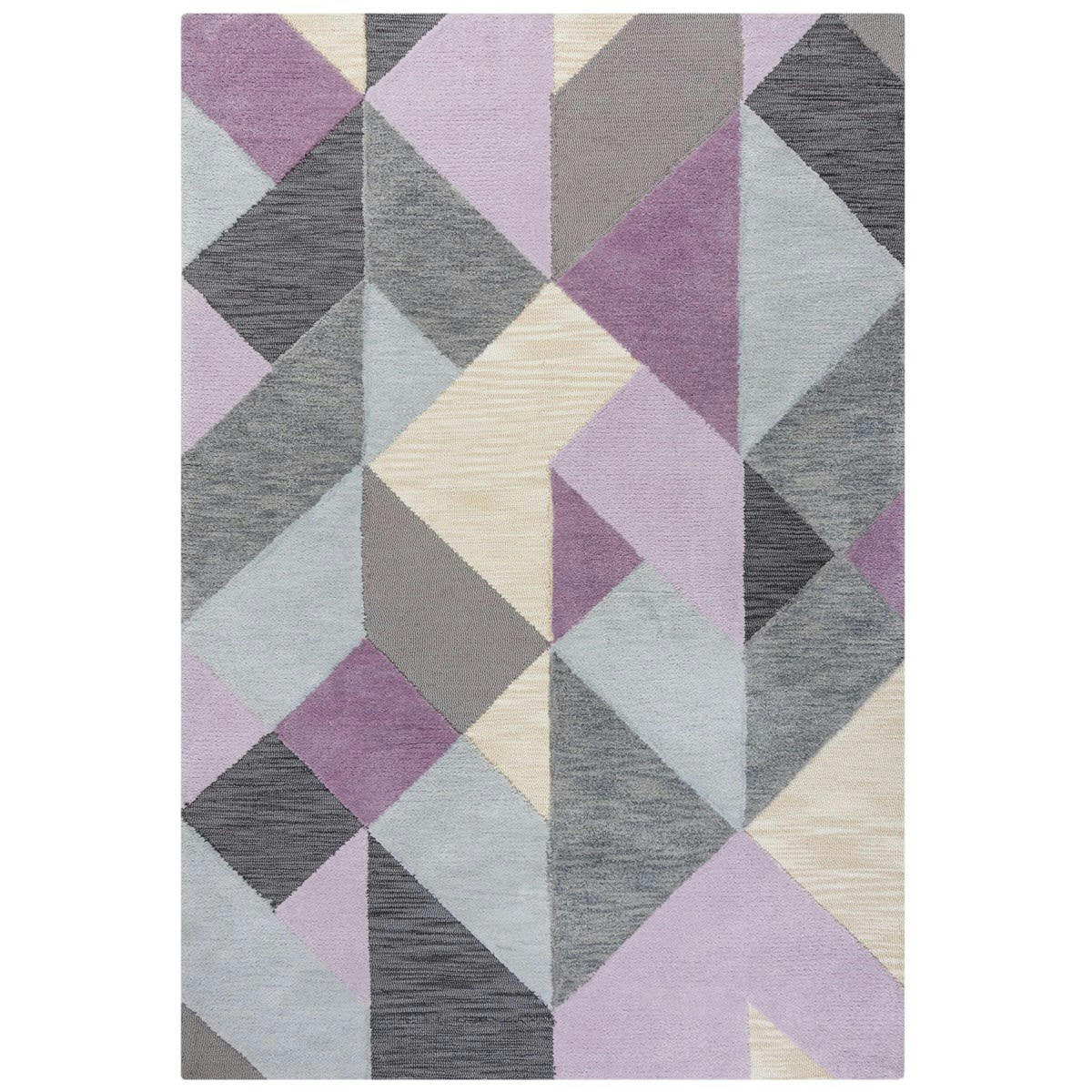 ICON - Tapis de salon en Polyester Violet 160x230 cm