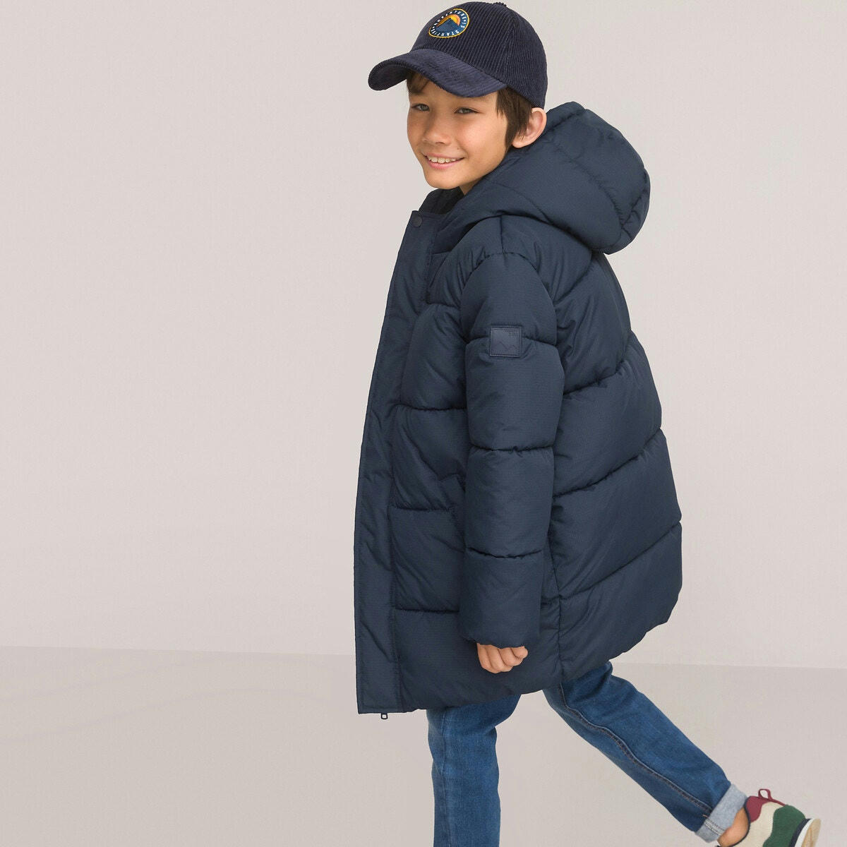 Doudoune longue et chaude à capuche