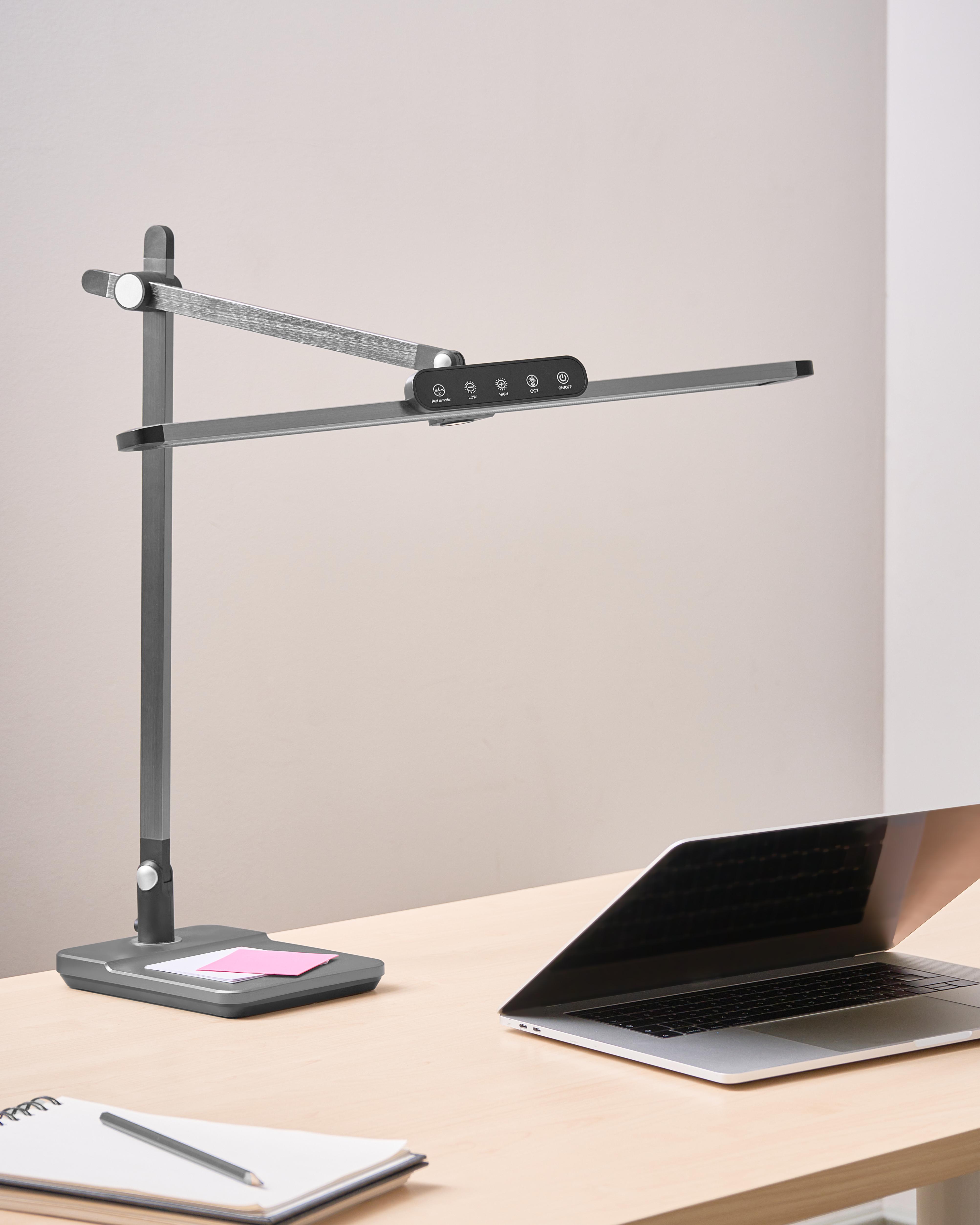 LED Desk Lamp SERPENS with Dimmer Grey