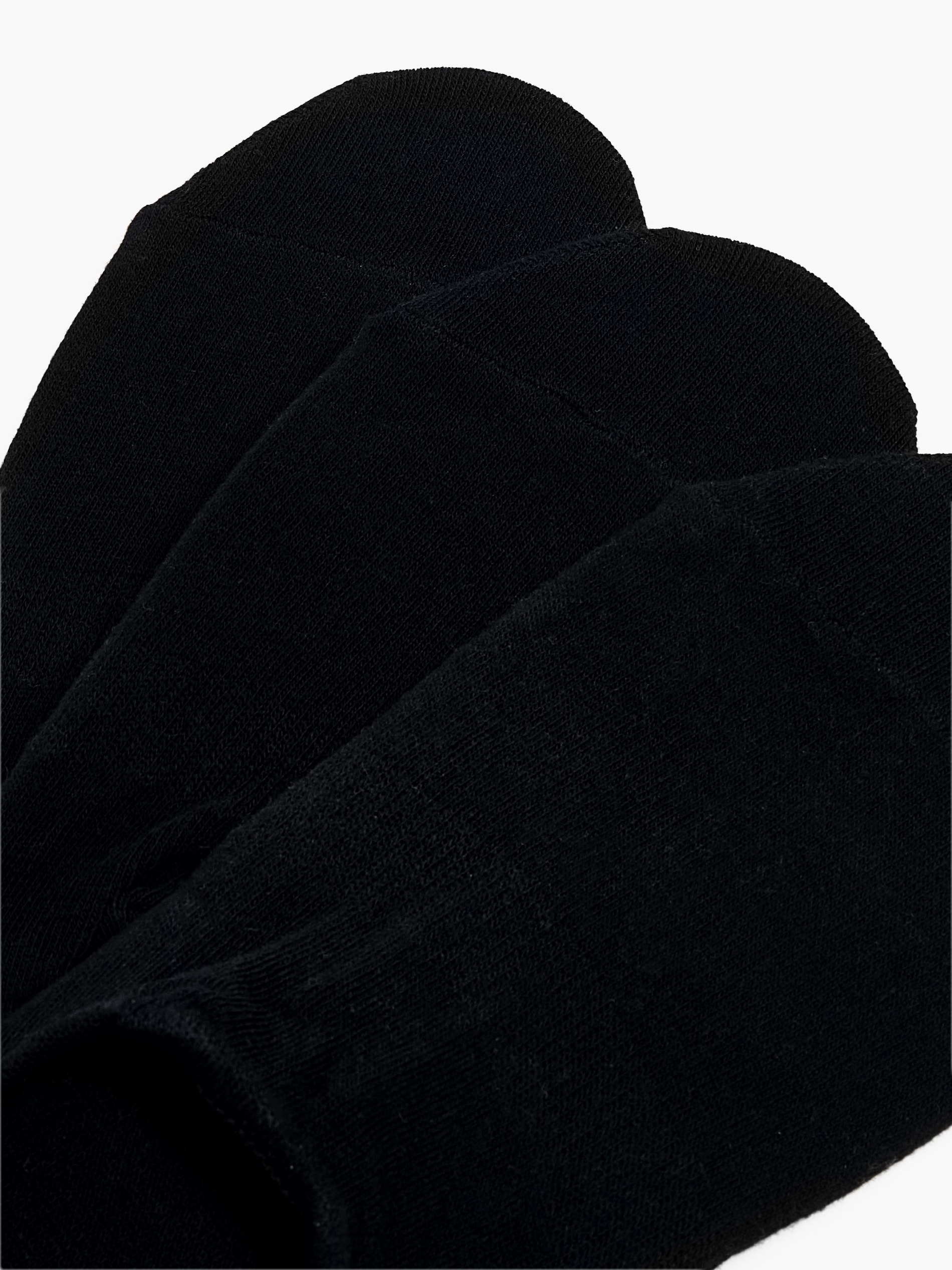 3 pack czarnych skarpetek stopek
