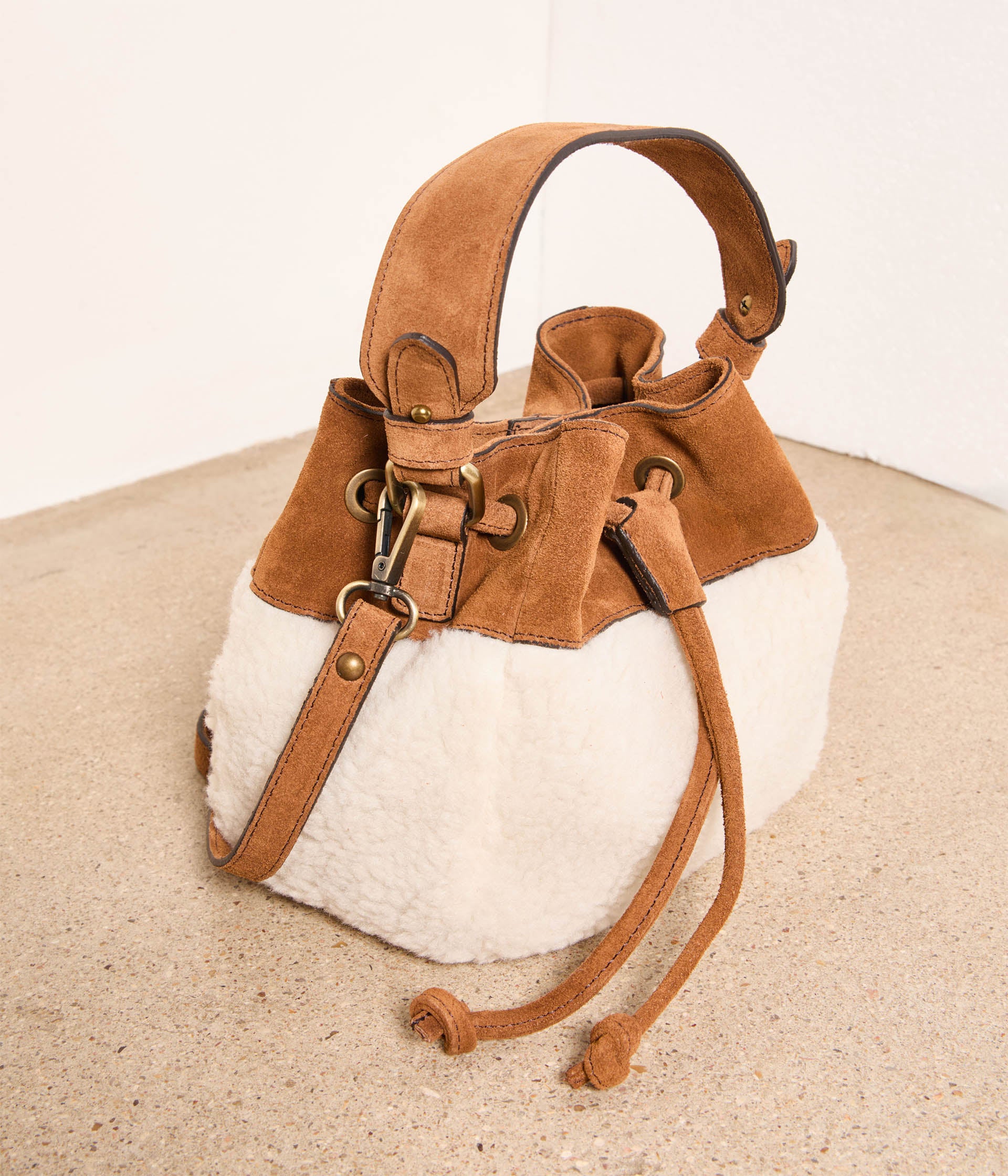 Sac seau écru Folk