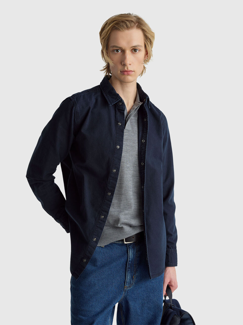 Slim fit shirt in 100% cotton