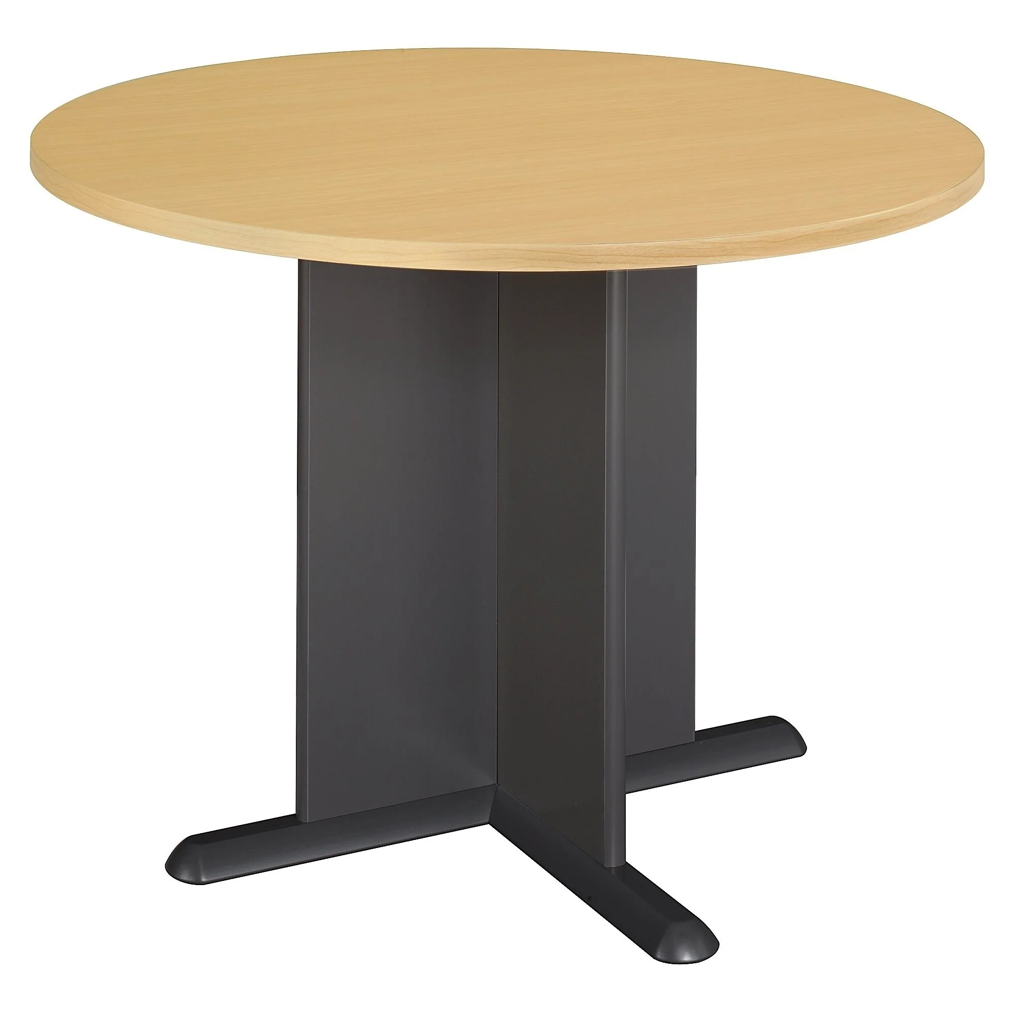 Bush Business Series A & C 42 Inch Round Conference Table in Beech