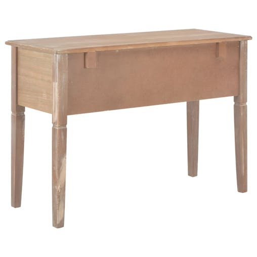 NNEVL Writing Desk Brown 109.5x45x77.5 cm Wood