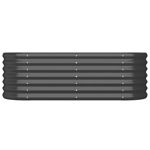 NNEVL Garden Planter Powder-coated Steel 114x40x36 cm Anthracite