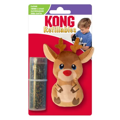 KONG Holiday Refillables Reindeer Cat Toy