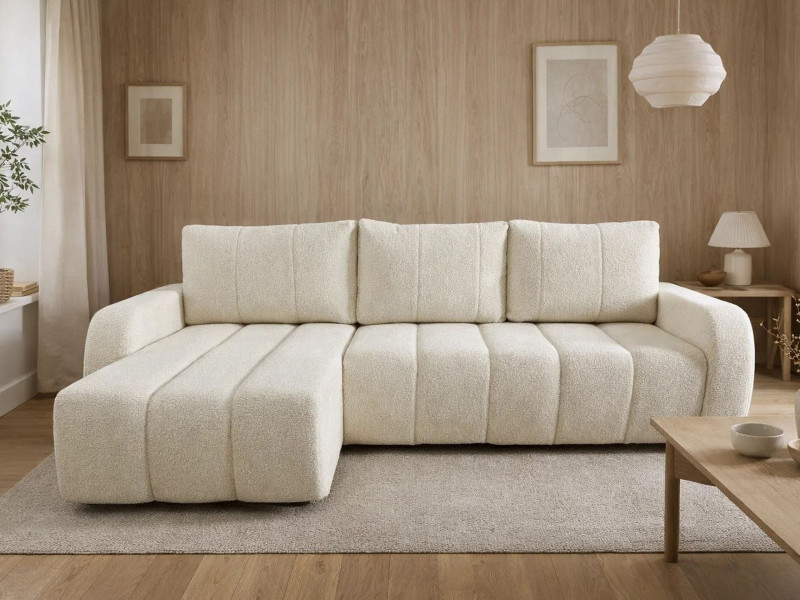 Narożnik Alba Soft 240x148 rozkładany z pojemnikiem, strona lewa, Lambi 08