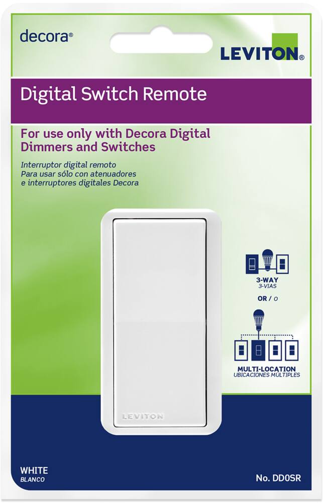 Leviton DD0SR-744 Decora Smart Coordinating Switch Remote, White
