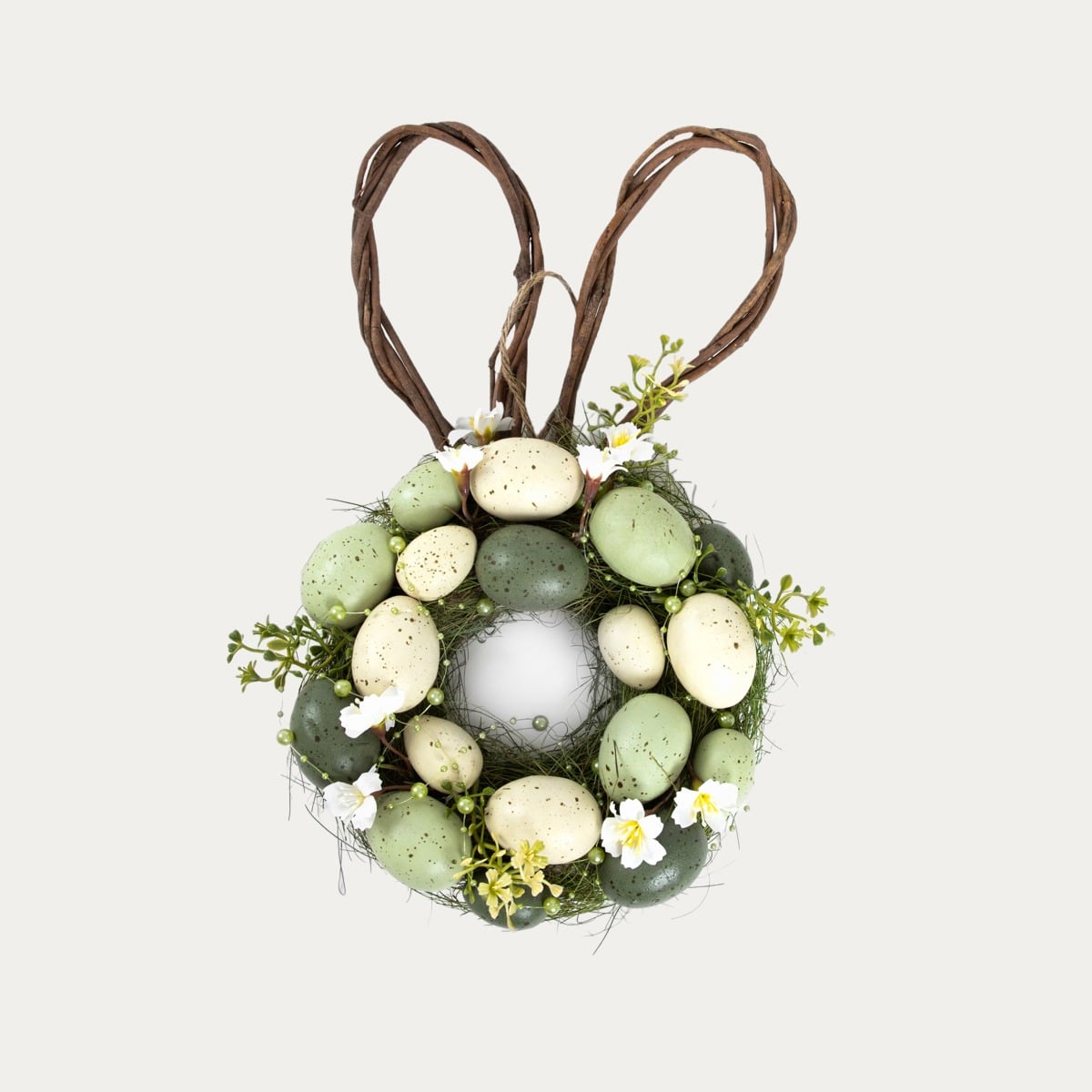 Wieniec wielkanocny EASTER JOY z jajkami i uszami 40x23x8 cm