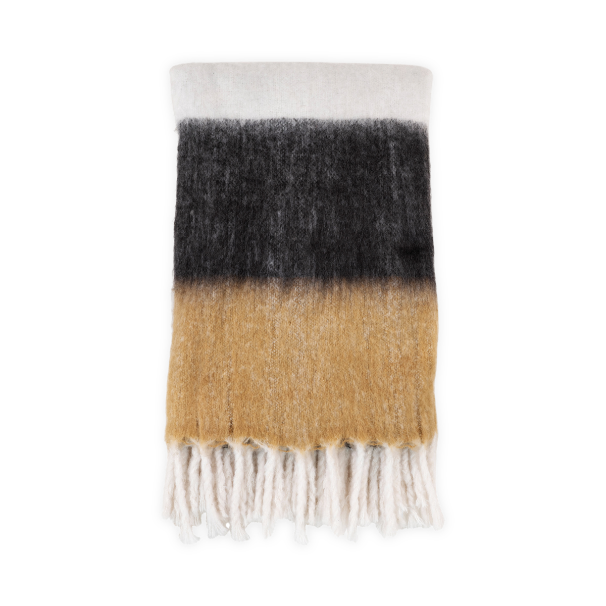 Artichok Sinta plaid wit zwart bruin - 170 x 130 cm