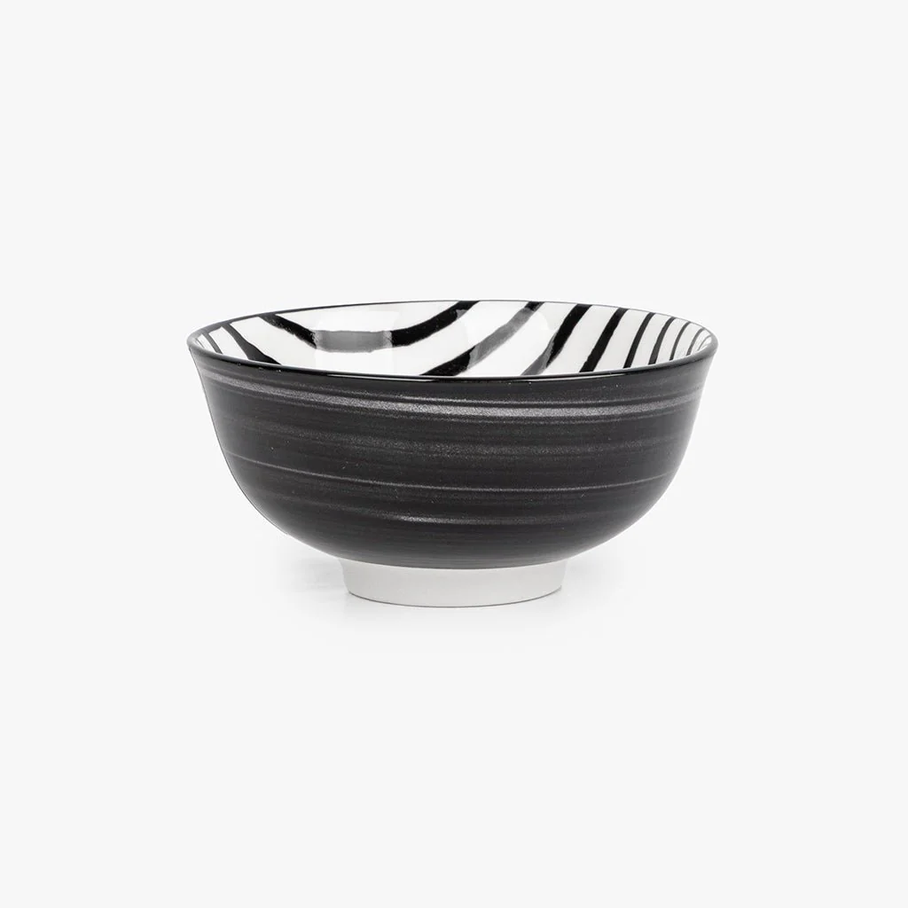 Taça Listas Preto 11,5cm ASIA
