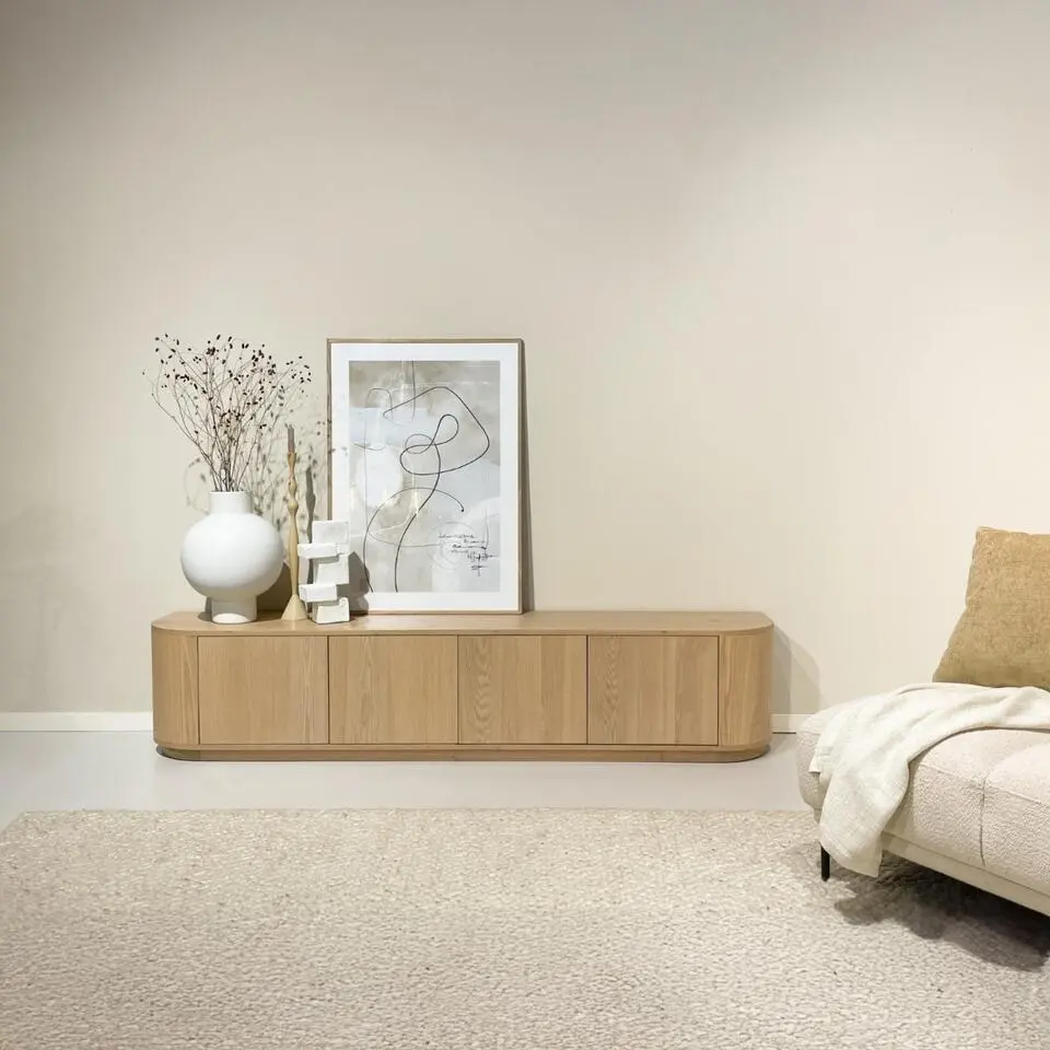 Tv-meubel Naturel Eiken - 220x40x45 - Novero