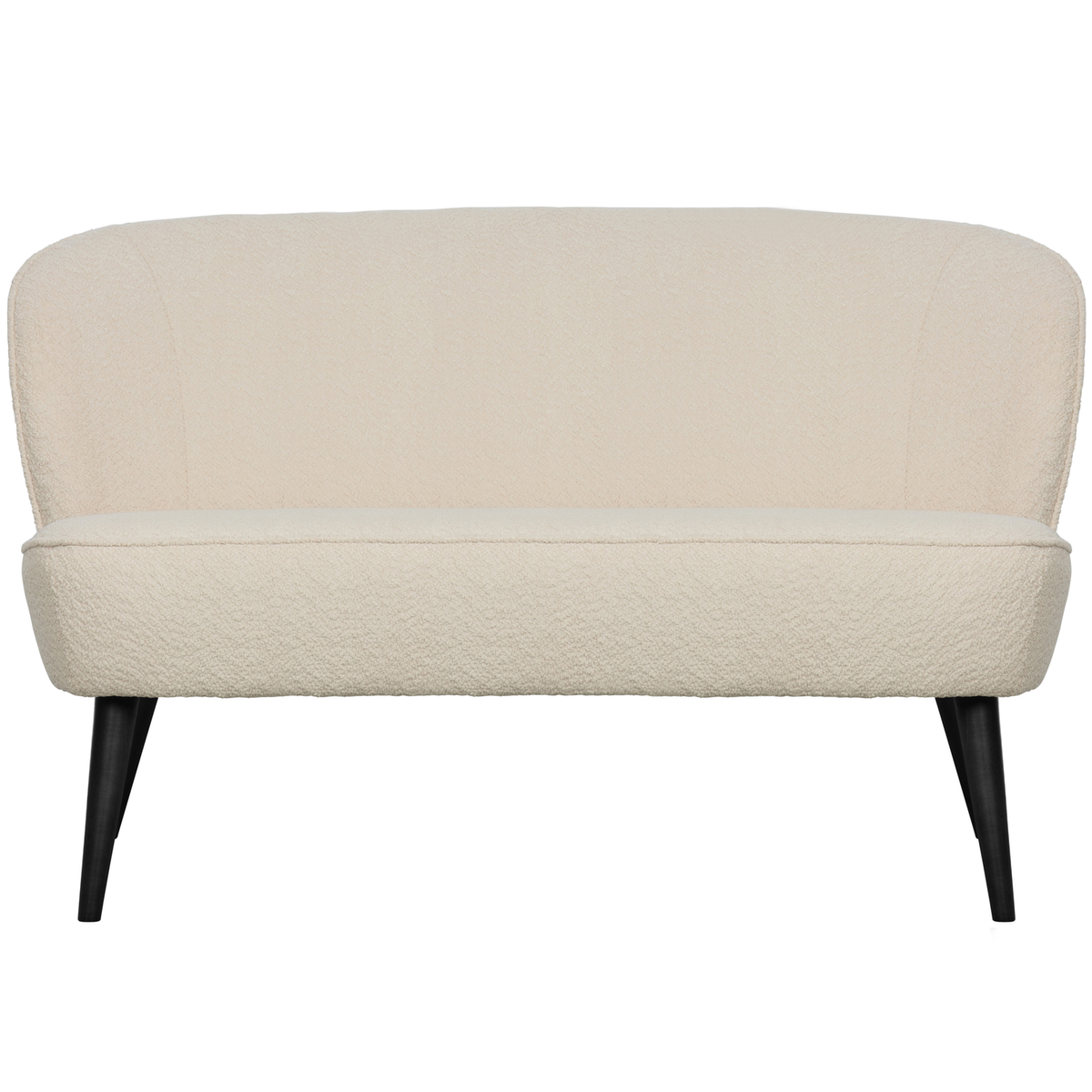 WOOOD bankje Sara - Bouclé - Creme - 73x110x72