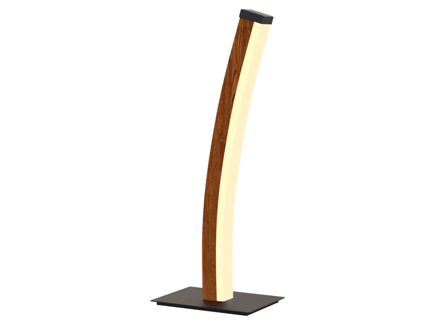 Lampa stołowa Bologna LED drewniana czarna