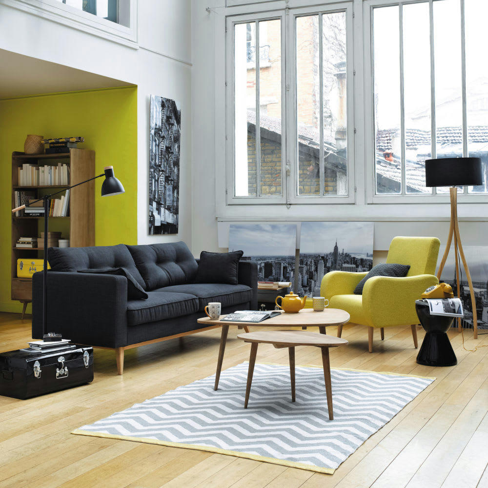 Trocadero - Table basse vintage en manguier massif