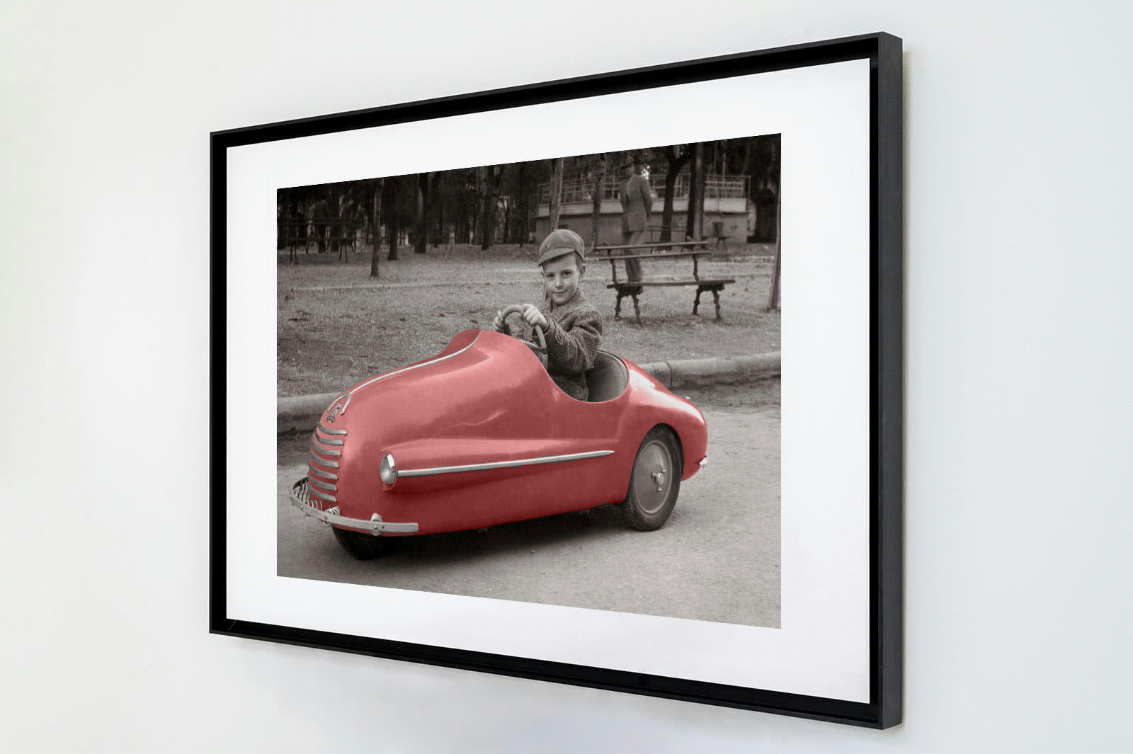 KELEPOQ COULEUR - Photo ancienne couleur enfance n°07 cadre noir 30x45cm