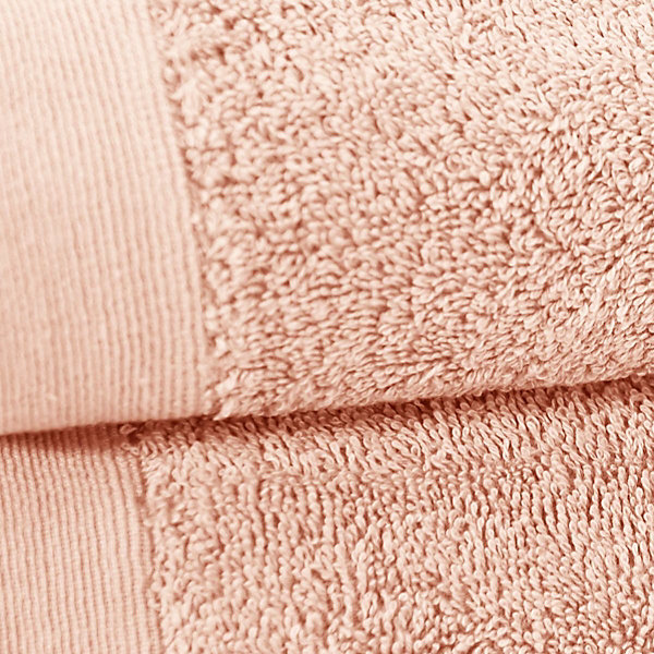 Lot de 2 serviettes de toilette 500 g/m² Poudre 50x90 cm STUDIO