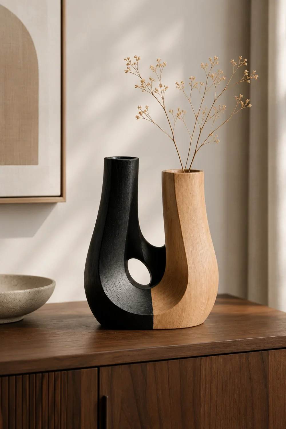 Vase Wood Sculpture #WG096