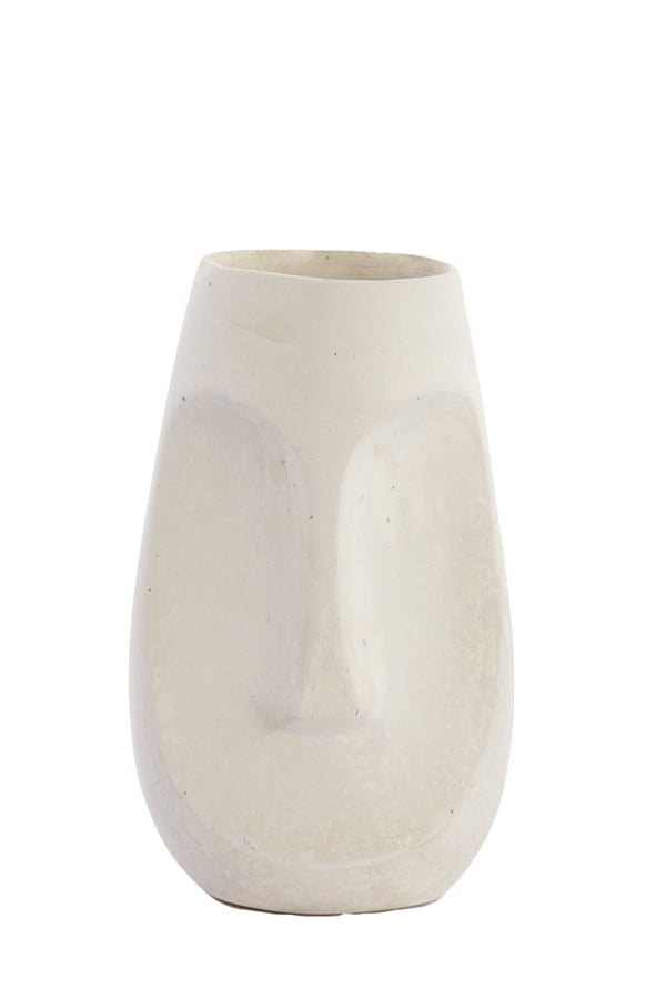 Light & Living pot FACE - Ø18x29.5cm - wit