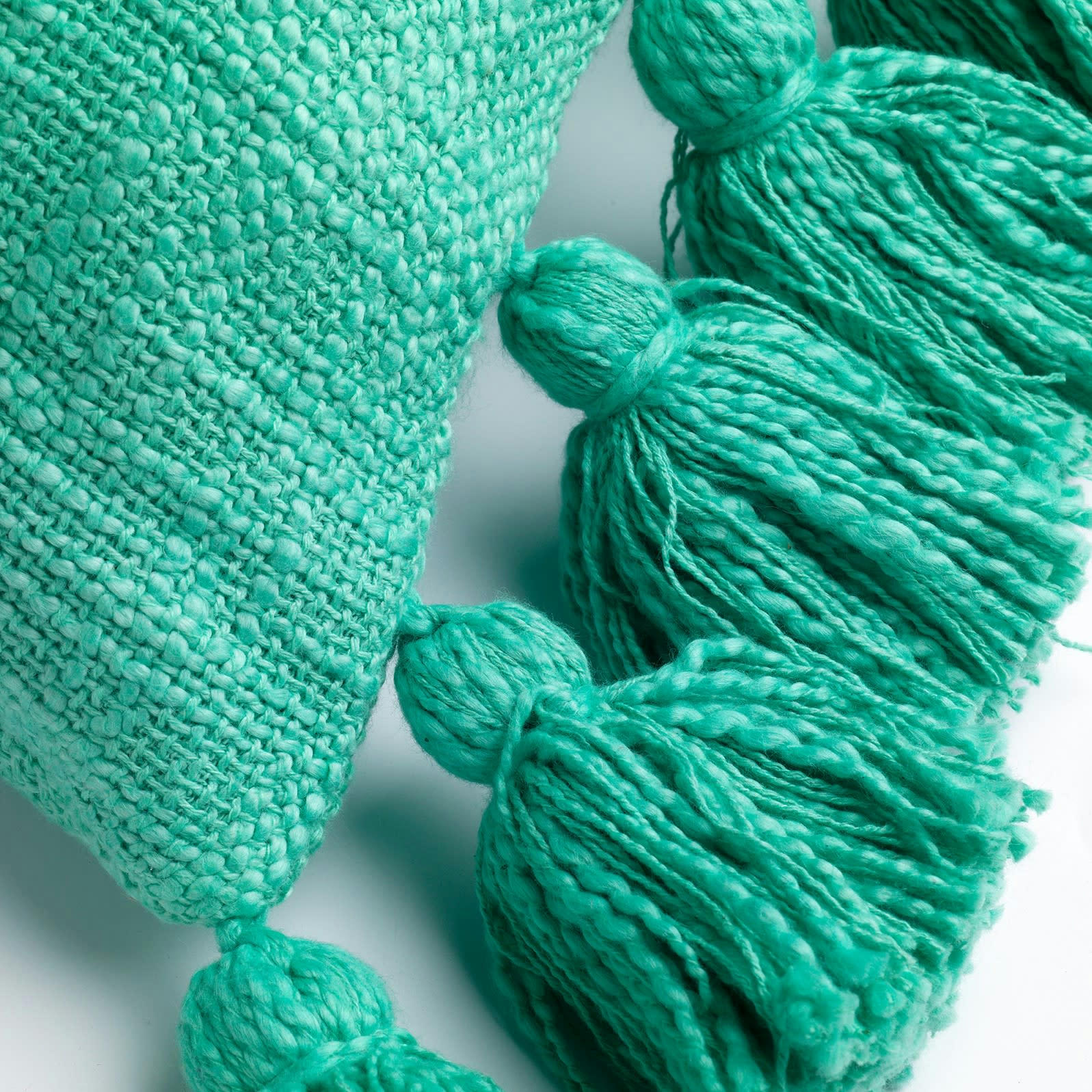 RUBY - Coussin - vert en coton 45x45 cm uni