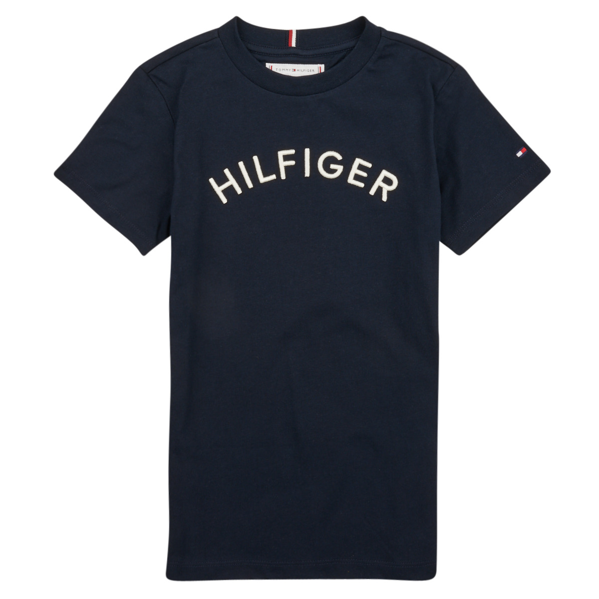 Tommy Hilfiger - U HILFIGER ARCHED TEE - Marine