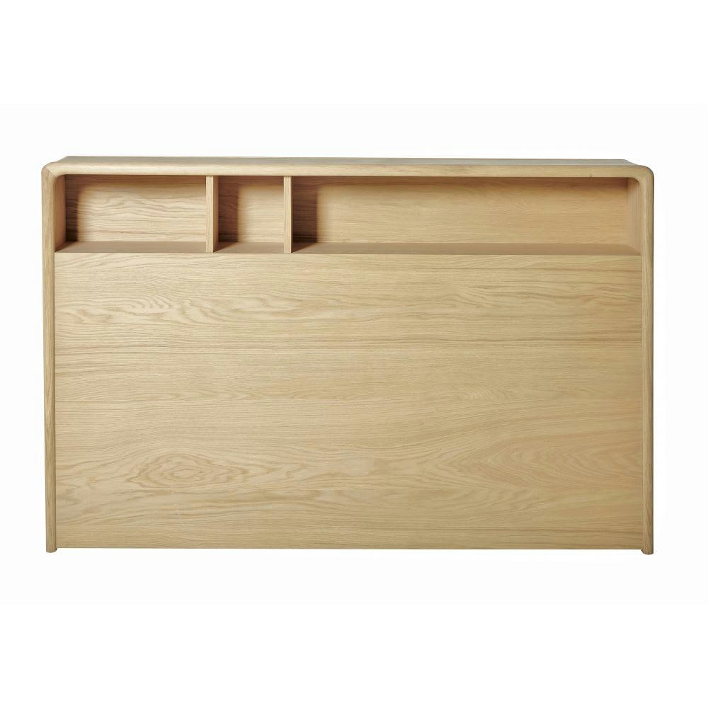 Canopy - Tête de lit 160 en chêne massif avec rangements