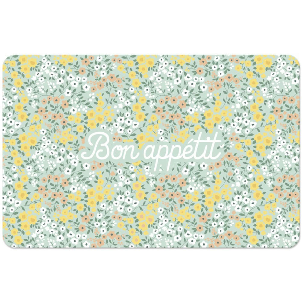 - Set de table Bon appétit vert tendre 28x43cm