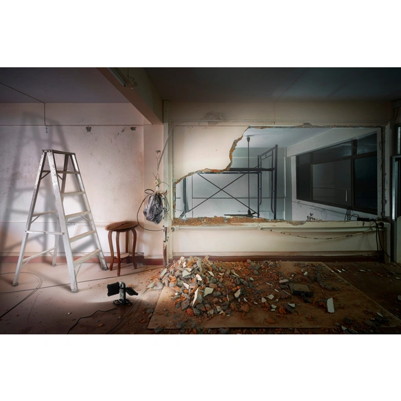 Arbeitsleuchte, Aluminium, LxBxH: 42,7x19,4x30,4 cm, schwarz/grau, kaltes Tageslicht