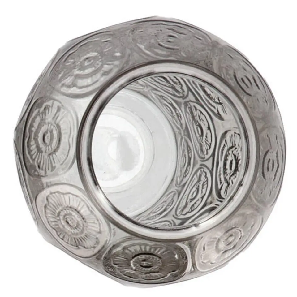 DK Design boeket vaas Circle - glas - donkergrijs - 15 x 25 cm